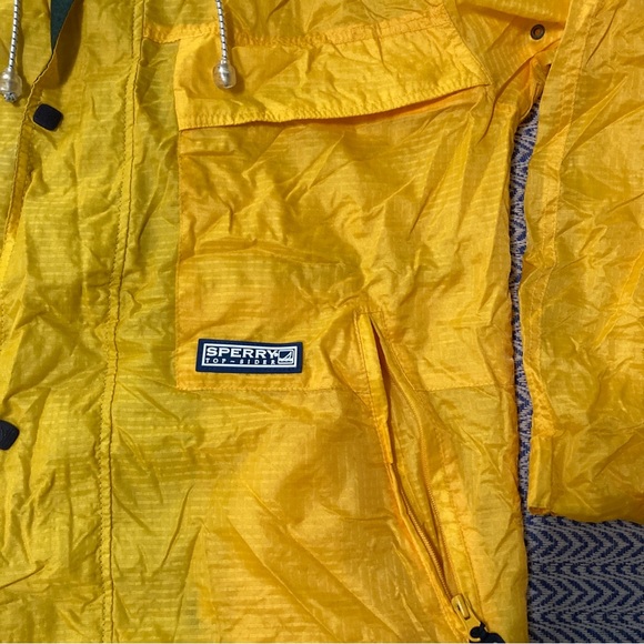 Sperry Top Sider Mens S Windbreaker Jacket Mesh Vent Coat Drawstring Zip Up - Picture 2 of 16